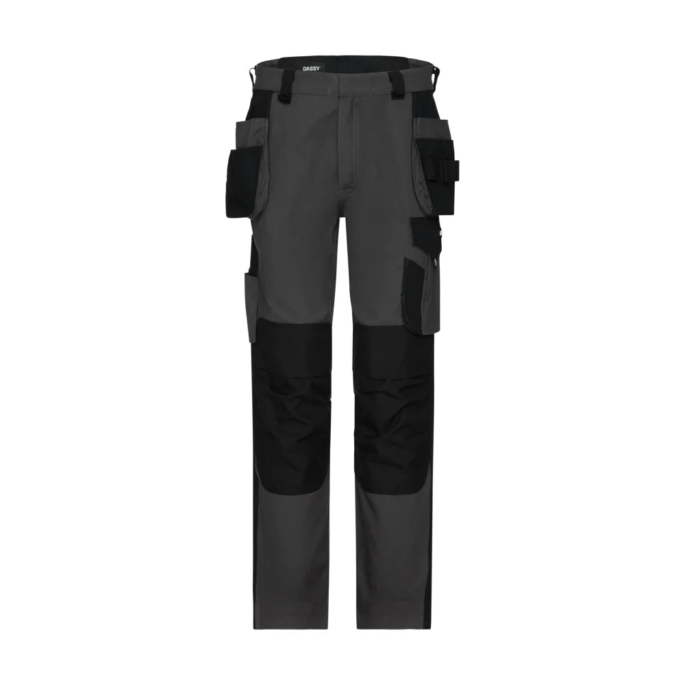 Dassy Rossi Holsterzakkenbroek Met Kniezakken 245 G/M² Antracietgrijs Zwart