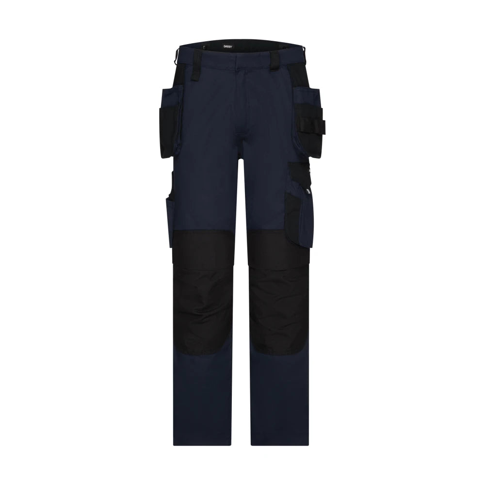 Dassy Rossi Holsterzakkenbroek Met Kniezakken 245 G/M² Nachtblauw Zwart