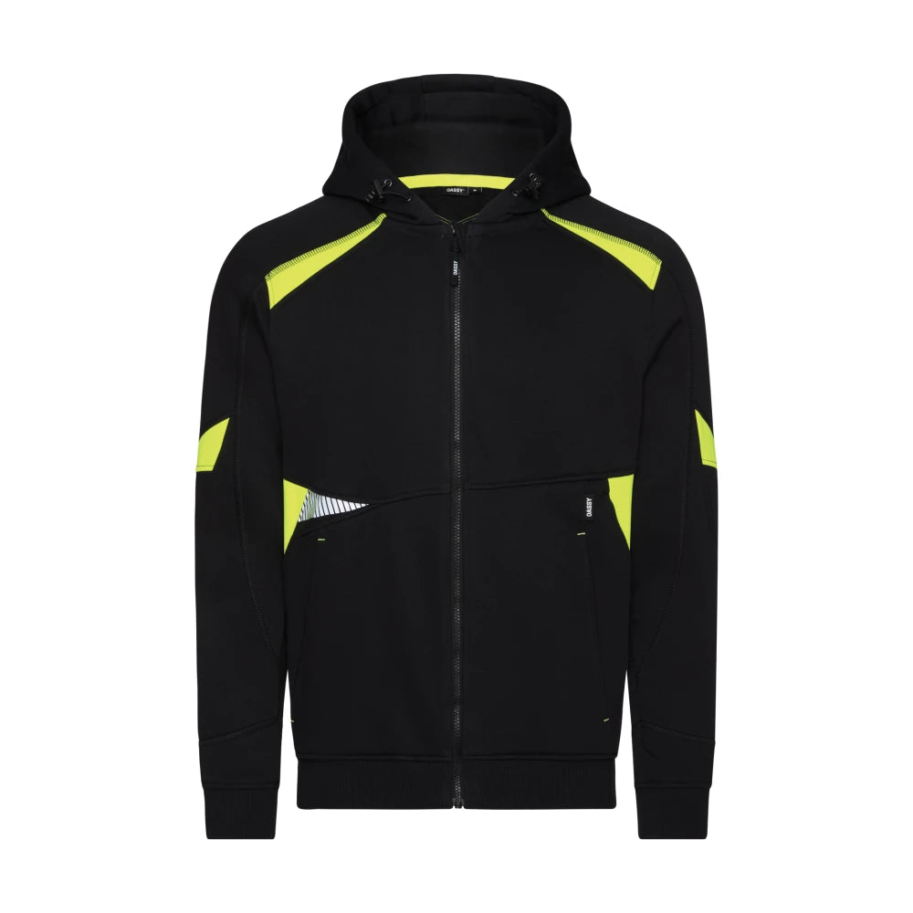 Dassy Santos Hoodie 290 G/M² Zwart Fluogeel