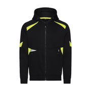 Dassy Santos Hoodie 290 G/M² Zwart Fluogeel