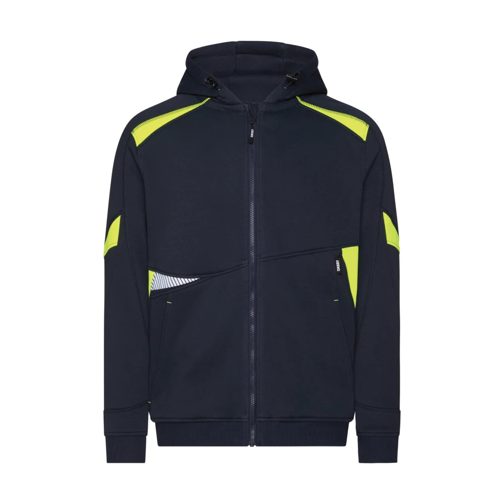 Dassy Santos Hoodie 290 G/M² Nachtblauw Fluogeel