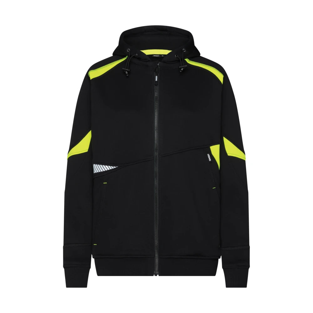 Dassy Santos Women Hoodie Voor Dames 290 G/M² Zwart Fluogeel