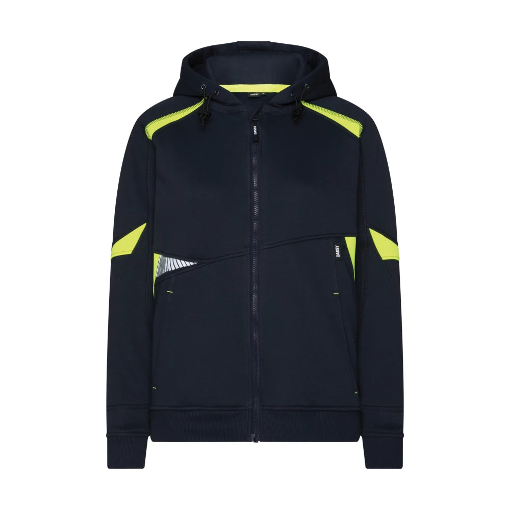 Dassy Santos Women Hoodie Voor Dames 290 G/M² Nachtblauw Fluogeel