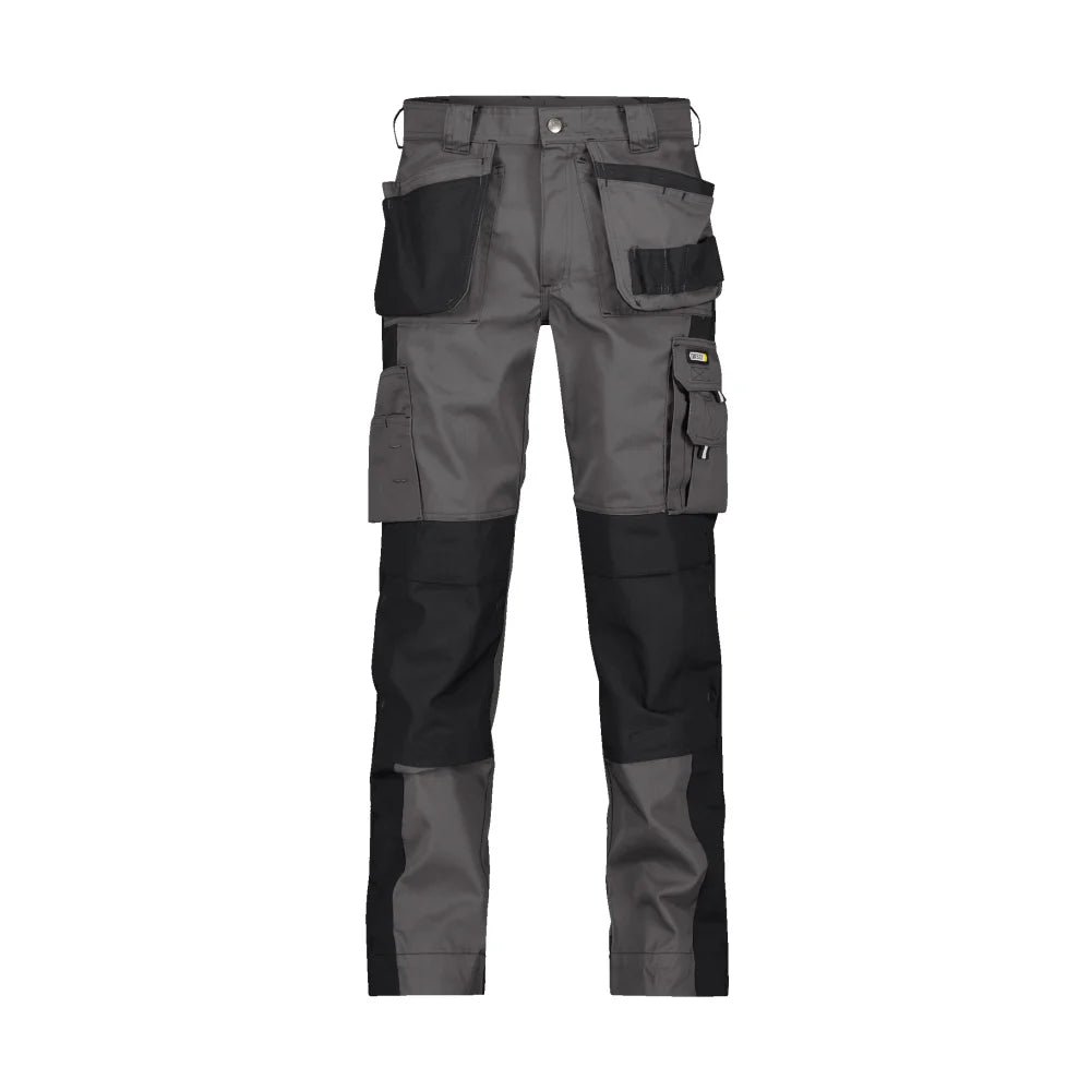 Dassy Seattle Tweekleurige Holsterzakkenbroek Met Kniezakken 245 G/M² Cementgrijs Zwart