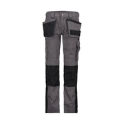 Dassy Seattle Women Tweekleurige Holsterzakkenbroek Met Kniezakken Voor Dames 245 G/M² Cementgrijs Zwart