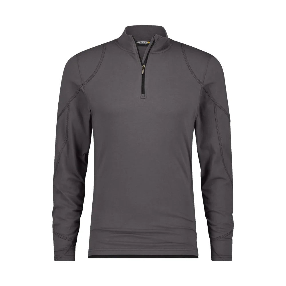 Dassy Sonic T-Shirt Met Lange Mouwen 220 G/M² Antracietgrijs Zwart