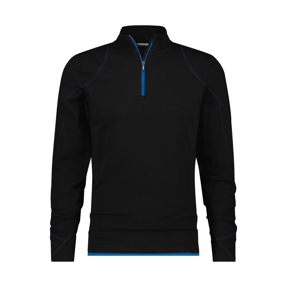 Dassy Sonic T-Shirt Met Lange Mouwen 220 G/M² Zwart Azuurblauw