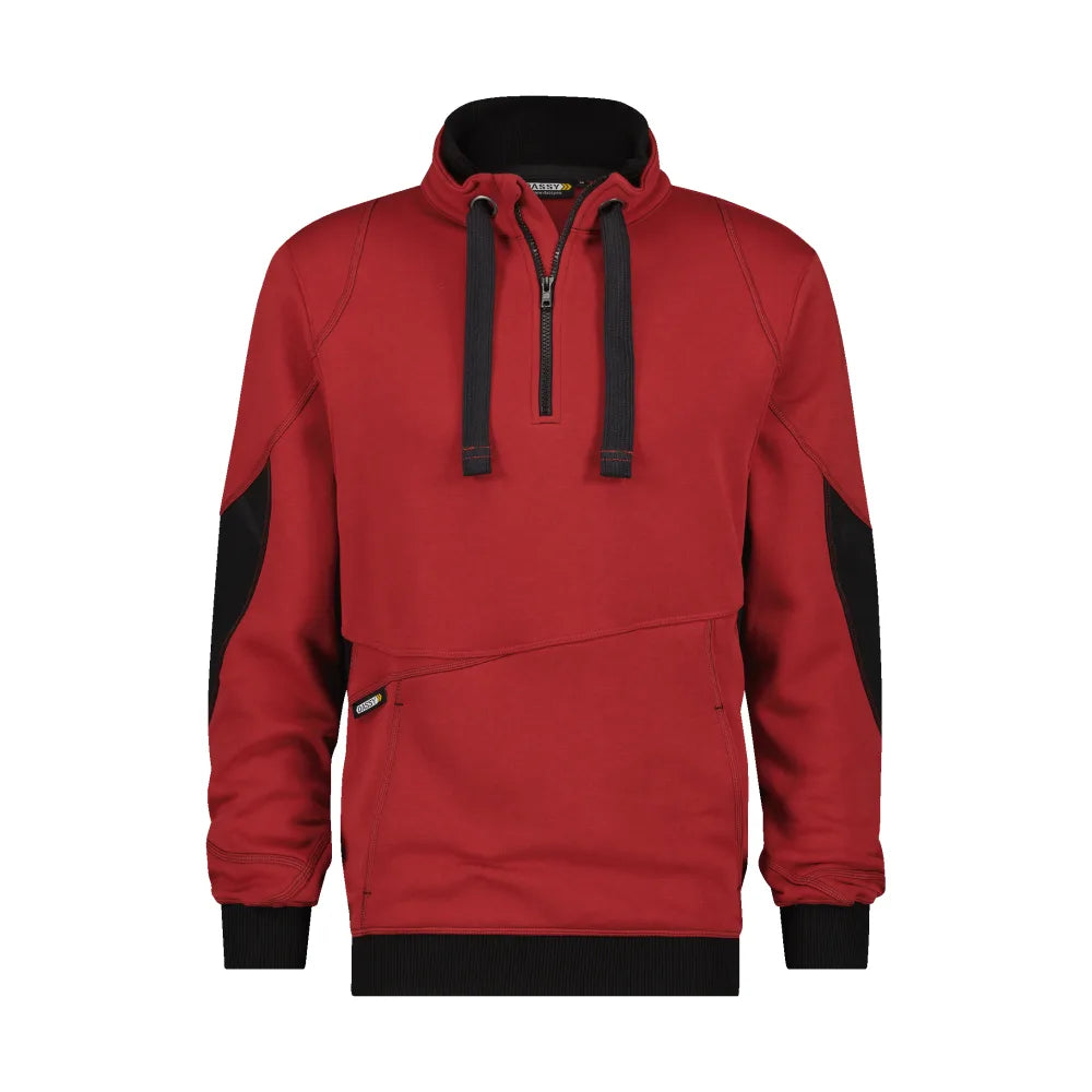 Dassy Stellar Sweater 290 G/M² Rood Zwart