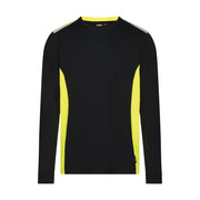 Dassy Tacoma T-Shirt Met Lange Mouwen 180 G/M² Zwart Fluogeel