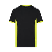 Dassy Tampico T-Shirt 180 G/M² Zwart Fluogeel