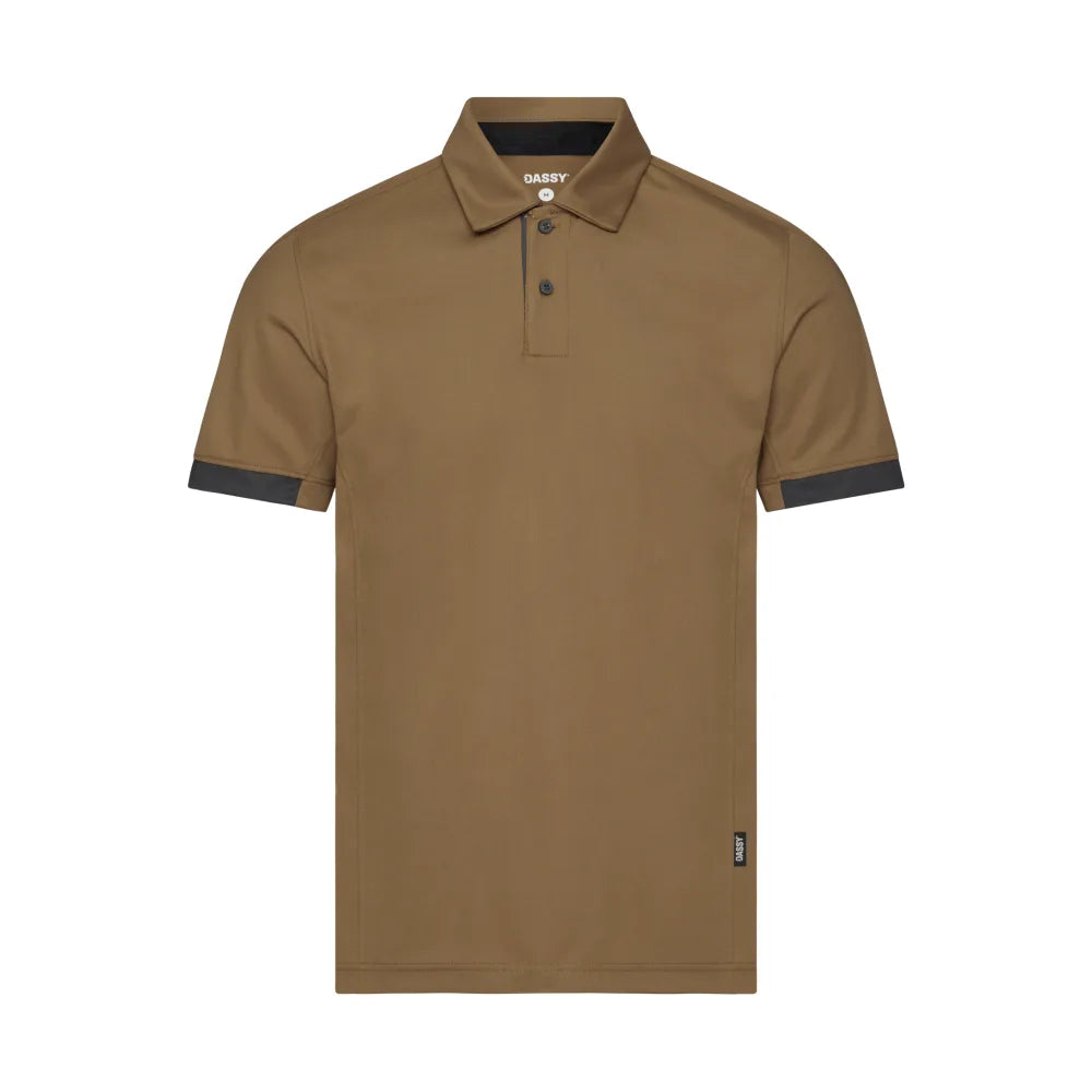 Dassy Traxion Next Polo 215 G/M² Leembruin Antracietgrijs