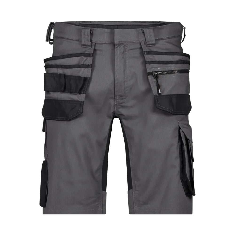 Dassy Trix Next Holsterzakkenshort Met Stretch 245 G/M² Antracietgrijs Zwart
