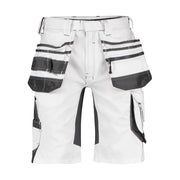 Dassy Trix Painters Schildersshort Met Stretch En Holsterzakken 245 G/M² Wit Antracietgrijs