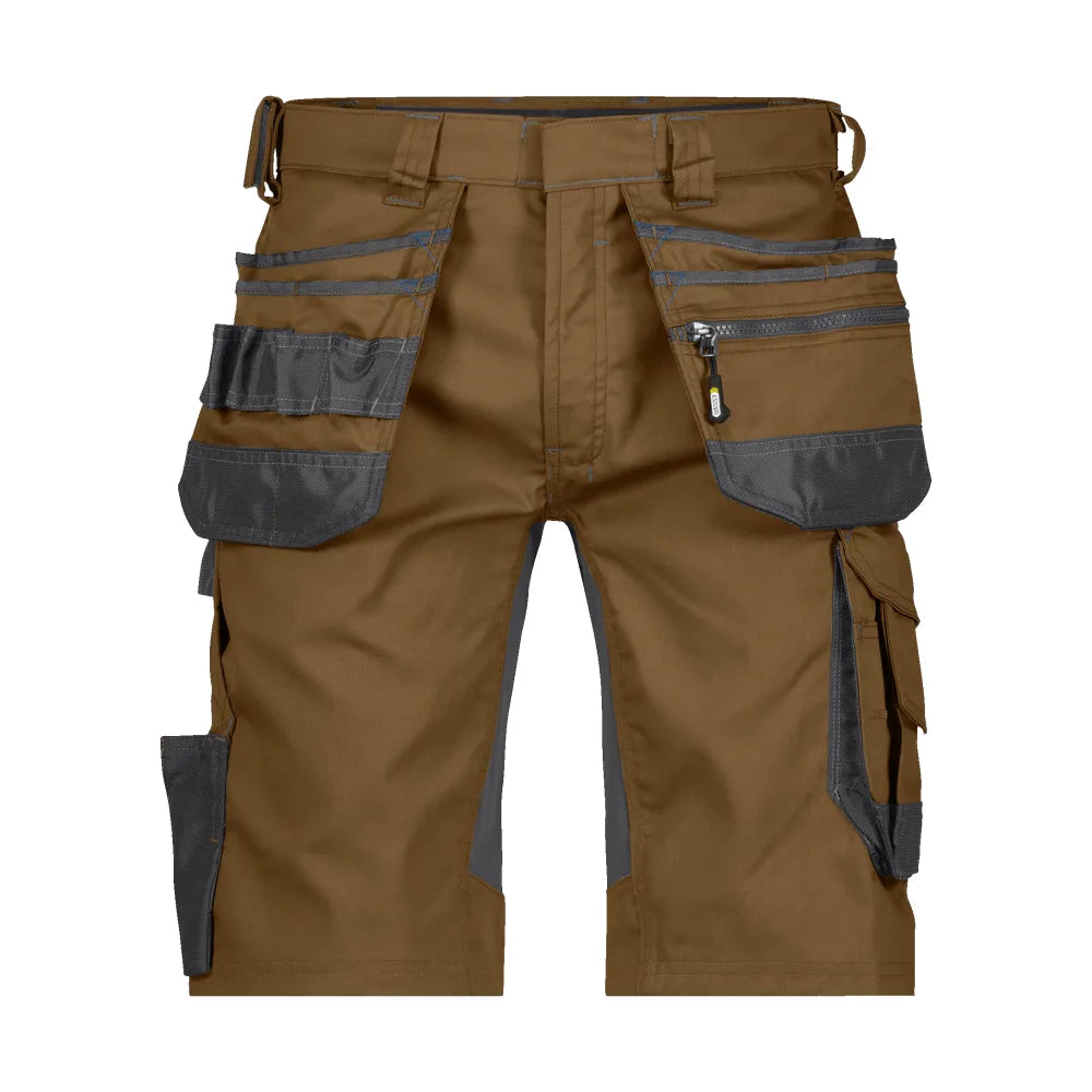 Dassy Trix Holsterzakkenshort Met Stretch 245 G/M² Leembruin Antracietgrijs