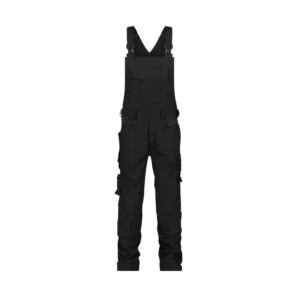 Dassy Tronix Bretelbroek Met Stretch En Kniezakken 245 G/M² Zwart