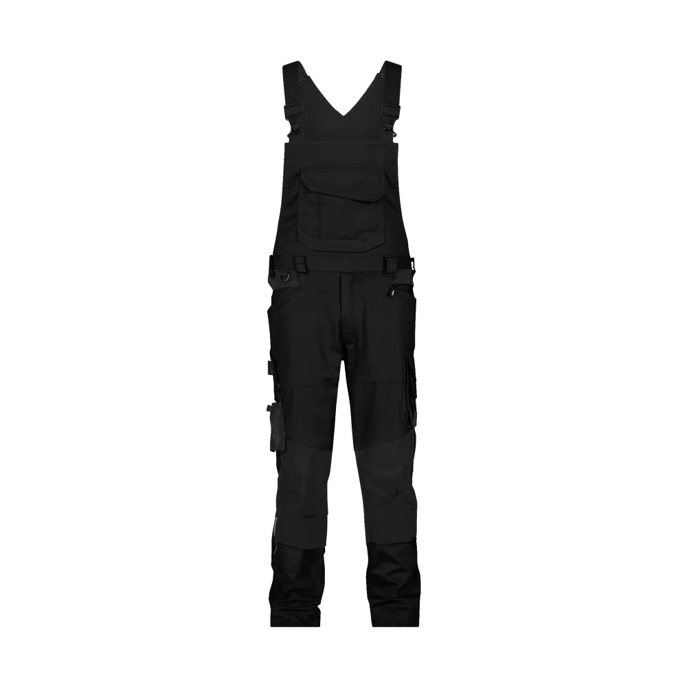 Dassy Tronix Next Bretelbroek Met Stretch En Kniezakken 245 G/M² Zwart