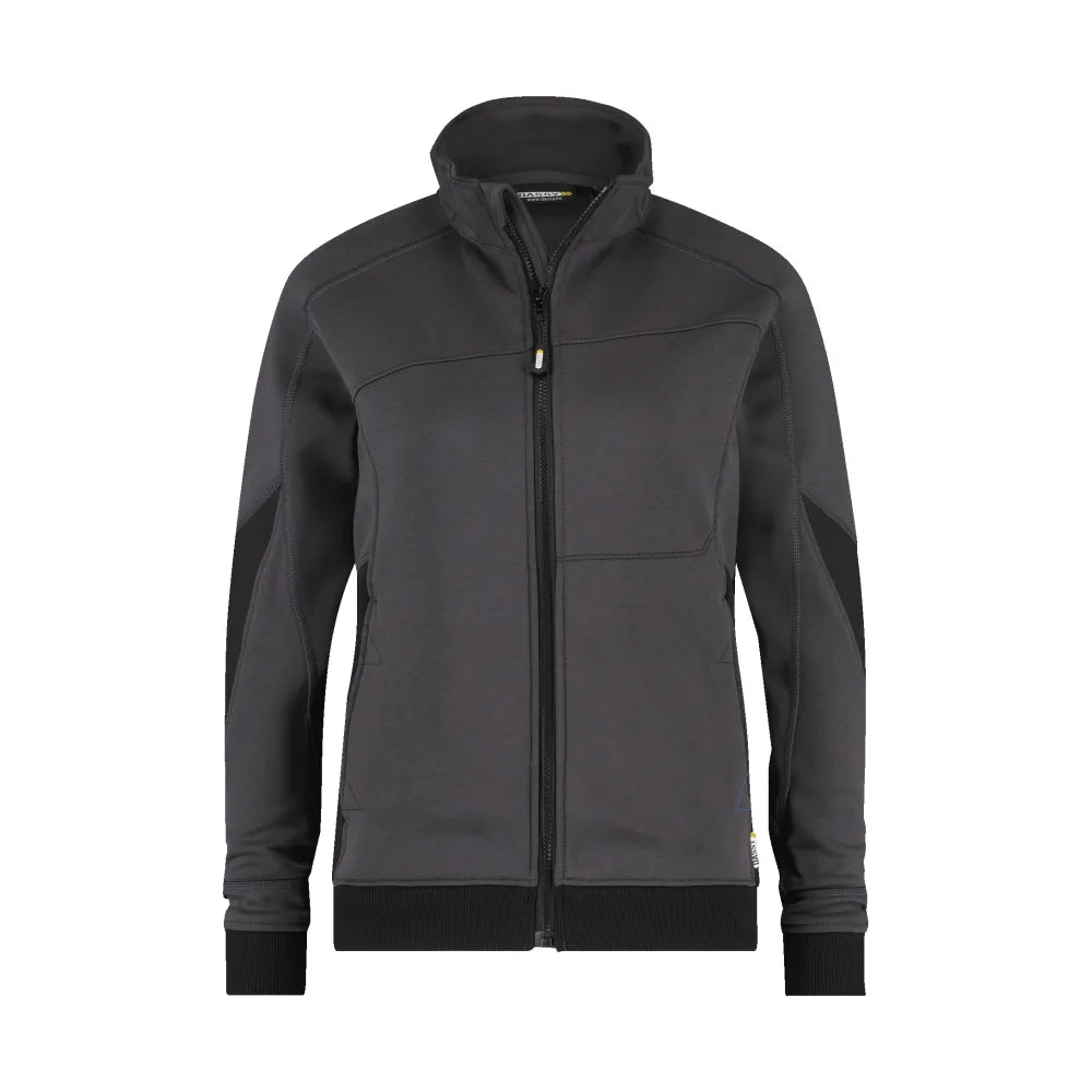 Dassy Velox Women Sweater Voor Dames 305 G/M² Antracietgrijs Zwart