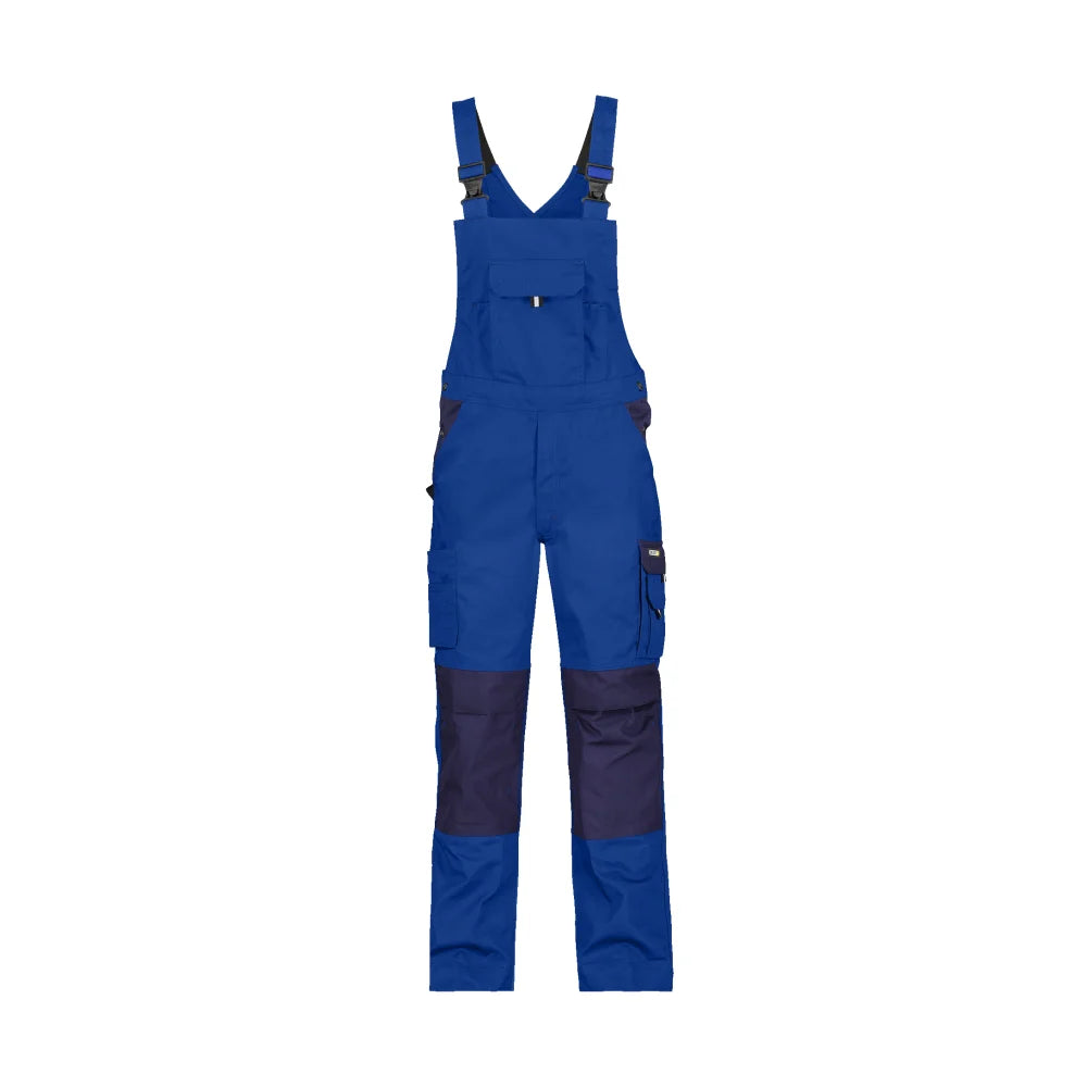 Dassy Versailles Tweekleurige Bretelbroek Met Kniezakken 245 G/M² Korenblauw Marineblauw
