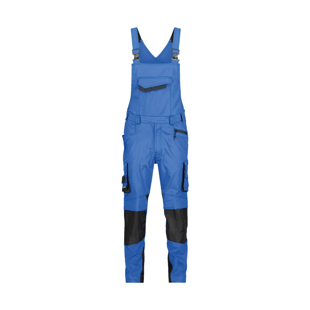 Dassy Voltic Bretelbroek Met Kniezakken 250 G/M² Azuurblauw Antracietgrijs