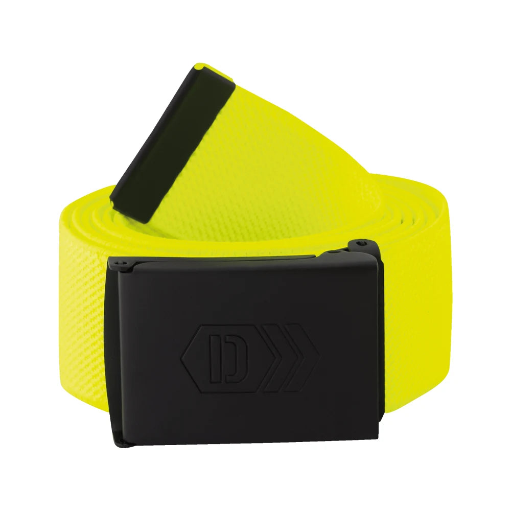 Dassy Xantus Stretchriem Met Bedrukking Fluogeel