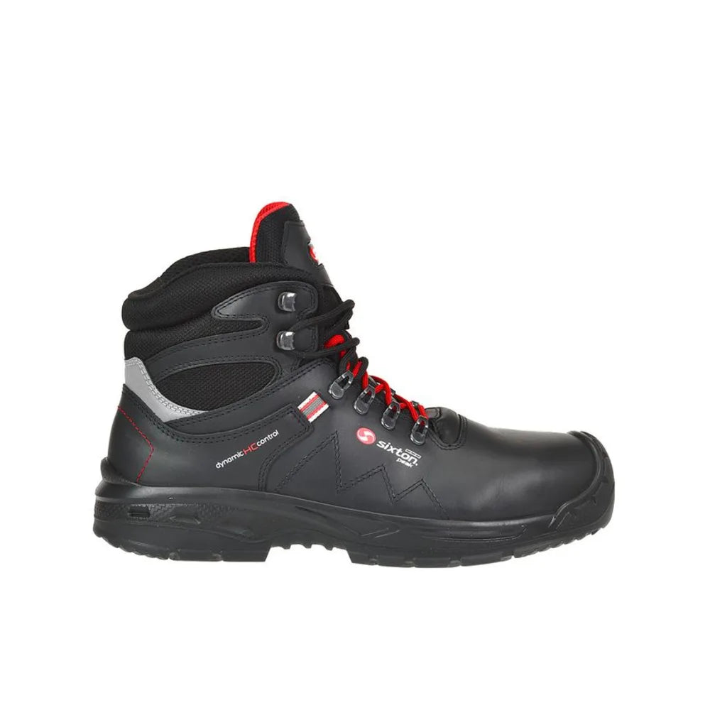 Sixton Dobbiaco Zwart Rood S3 Werkschoenen