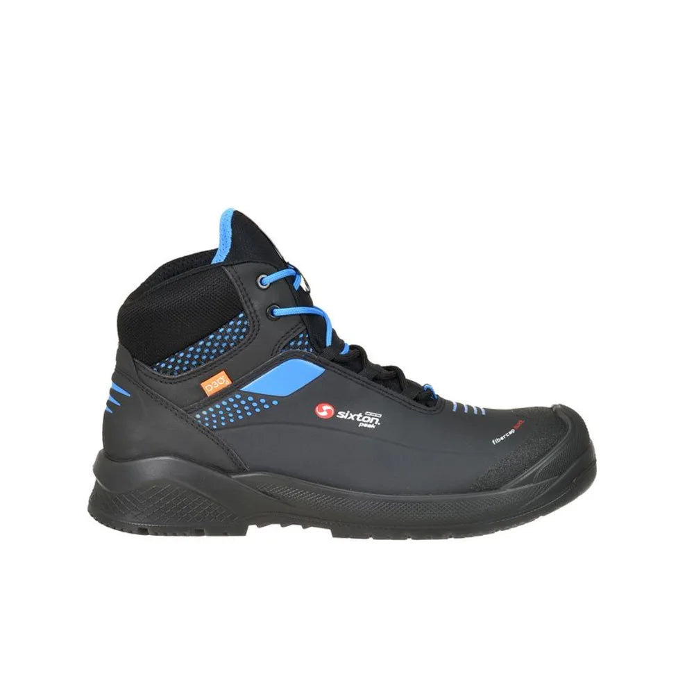 Sixton Forza High Zwart Blauw S3 Werkschoenen