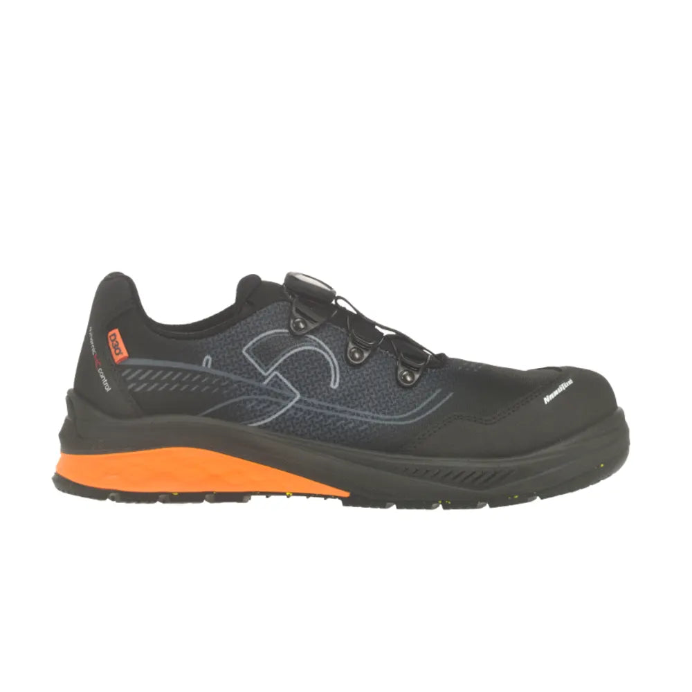 Sixton Juniper Boa Zwart Oranje S3S Werkschoenen