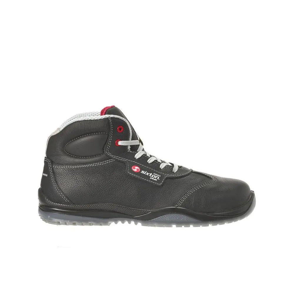 Sixton Rock Zwart Rood S3 Werkschoenen