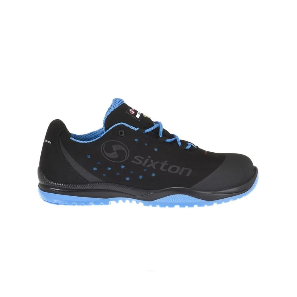 Sixton Cuban Zwart Blauw S1 Werkschoenen