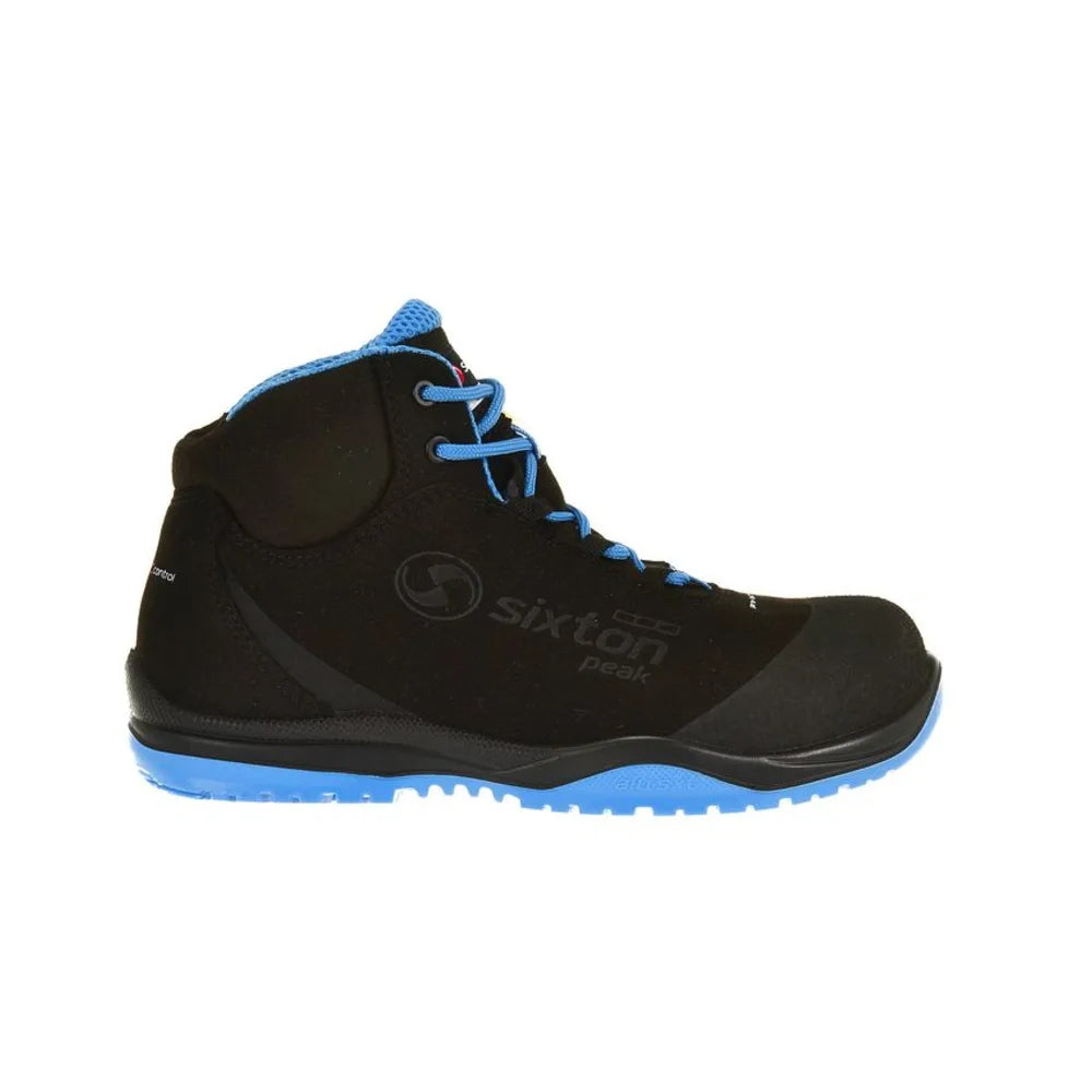Sixton Cuban High Zwart Blauw S3 Werkschoenen