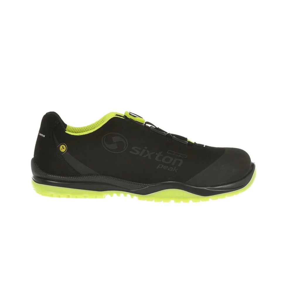 Sixton Cuban Boa Zwart Geel S3 Werkschoenen