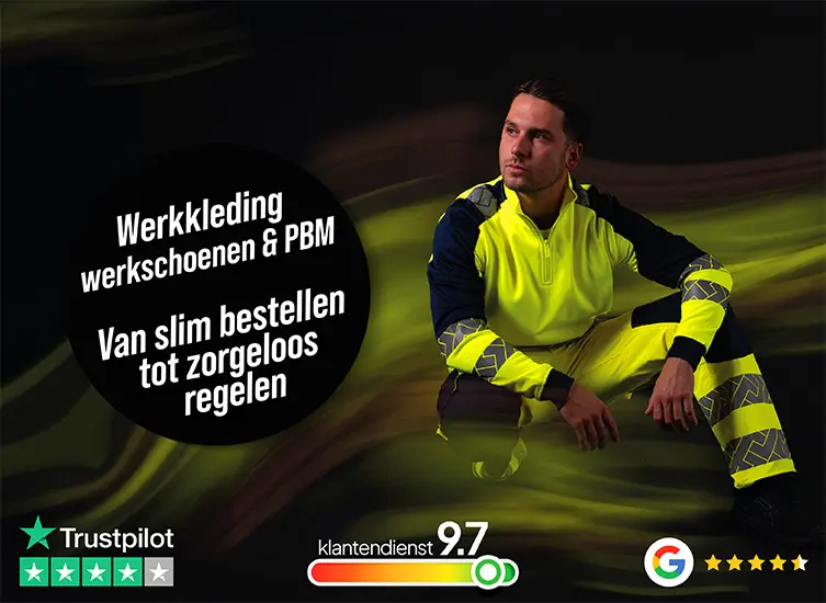 Werkkleding, werkschoenen en PBM eenvoudig bestellen