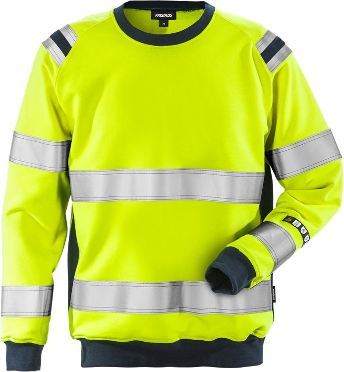 Fristads Flamestat High Vis Sweatshirt Klasse 3 7076 Sflh
