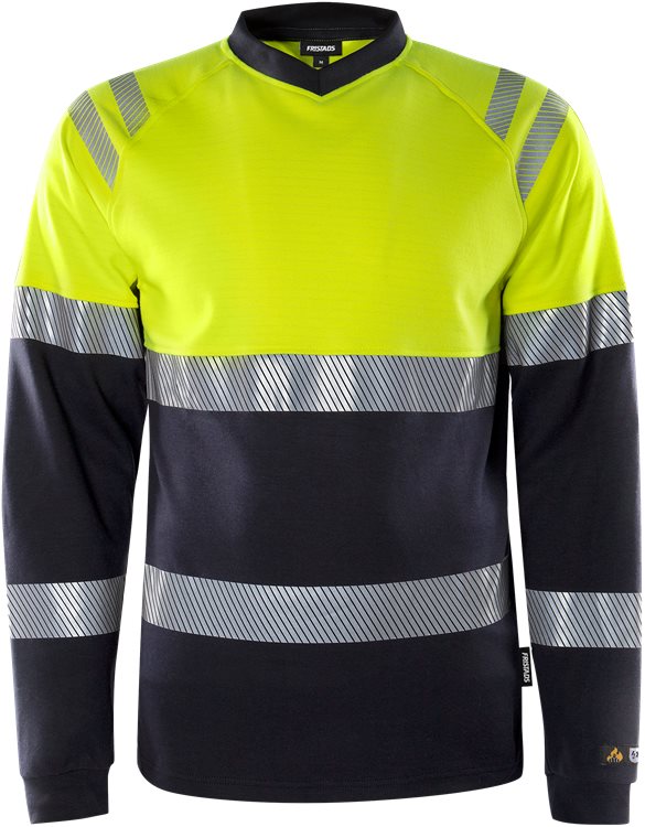 Fristads Flamestat High Vis T-Shirt Met Lange Mouwen Klasse 1 7107 Tfl