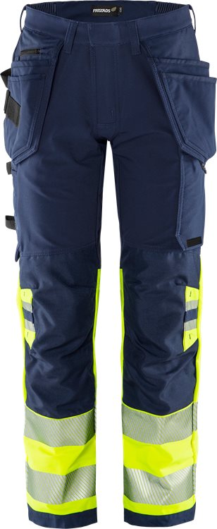 Fristads High Vis Green Werkbroek Stretch Klasse 1 2643 Gstp