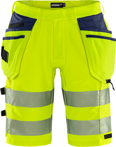 Fristads High Vis Green Stretch Korte Broek Klasse 2 2646 Gstp