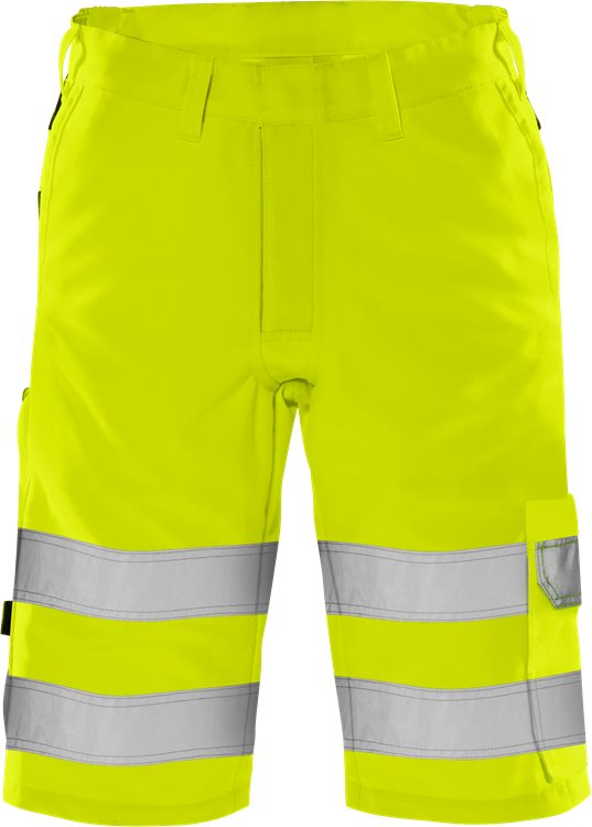 Fristads High Vis Green Korte Broek Klasse 2 2650 Gplu