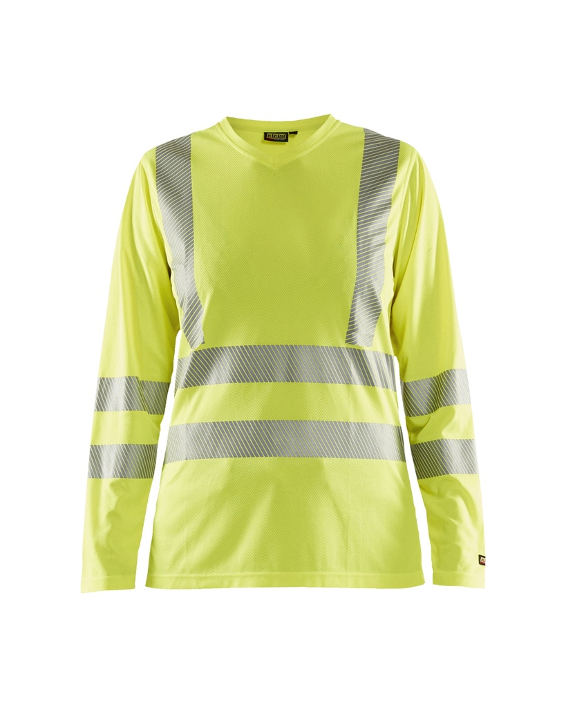 Blaklader 3485 Dames Uv T-Shirt Lange Mouw High Vis