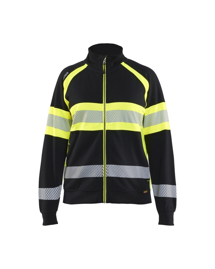 Blaklader 3505 Dames Sweatshirt Met Rits High Vis