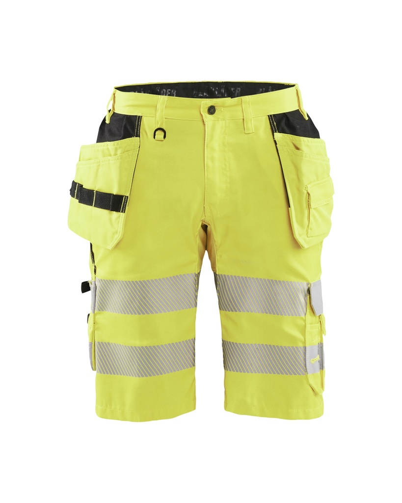 Blaklader 1586 High Vis Short Met Stretch En Gereedschapszakken
