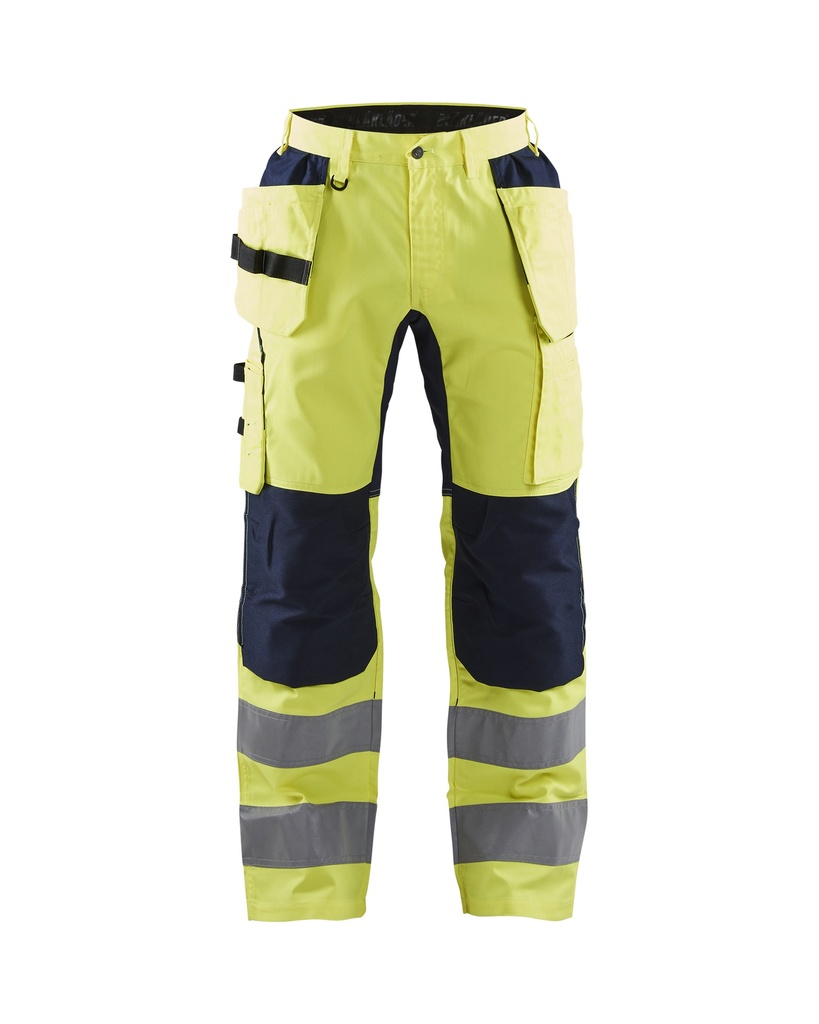 Blaklader 1552 High Vis Werkbroek Met Stretch En Gereedschapzakken