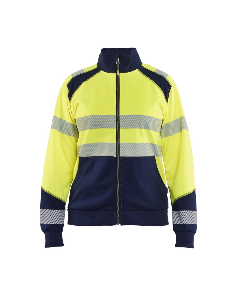 Blaklader 3508 Dames Sweatshirt Met Rits High Vis
