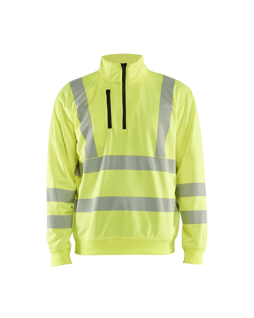 Blaklader 3564 High Vis Sweatshirt Halve Rits