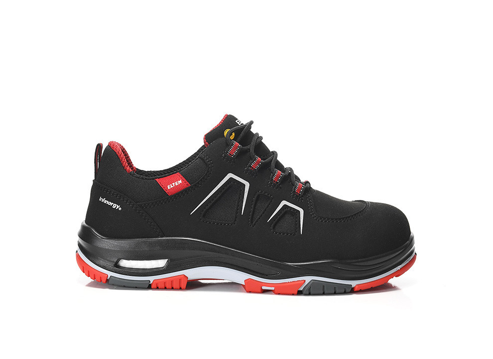 Elten Alan Xxtp Black-Red Low Esd S3S Werkschoenen