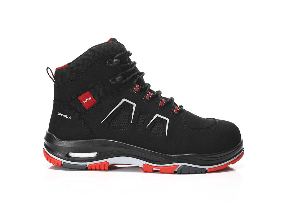 Elten Alan Xxtp Black-Red Mid Esd S3S Werkschoenen