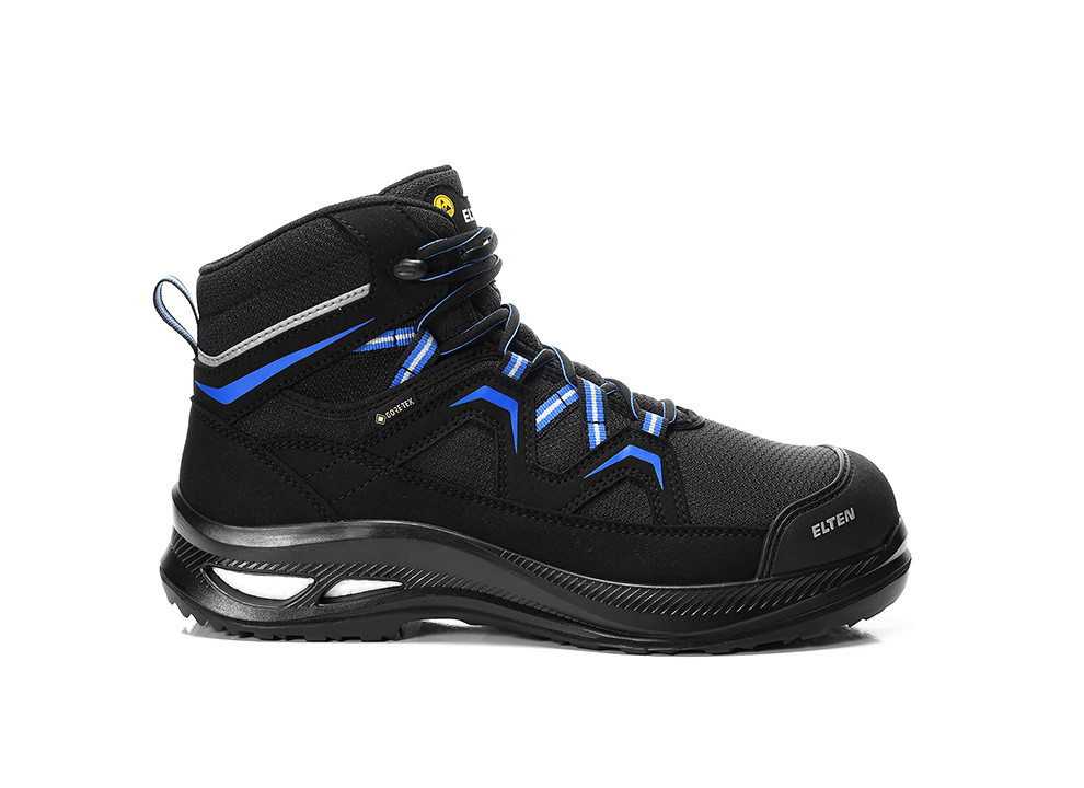 Elten Fry Xxg Pro Gtx Black-Blue Mid Esd S3 Hi Ci Werkschoenen