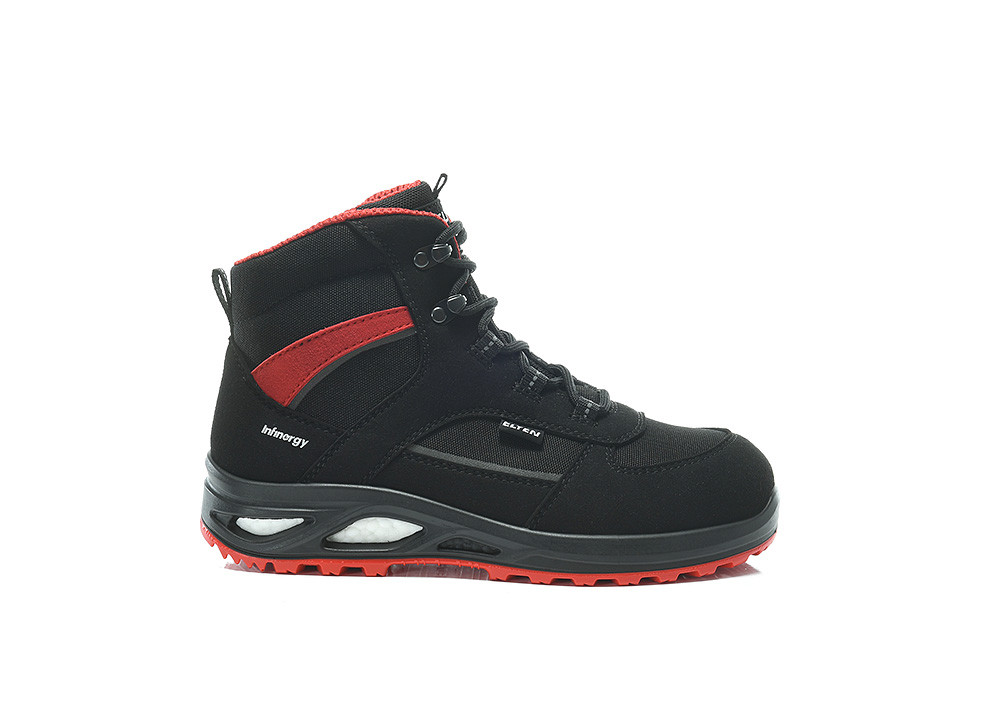 Elten Hannah Xxtl Black-Red Mid Esd S3S Werkschoenen