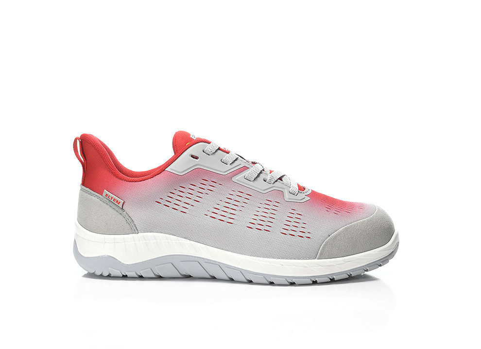 Elten Luan Grey-Red Low Esd S1Ps Werkschoenen