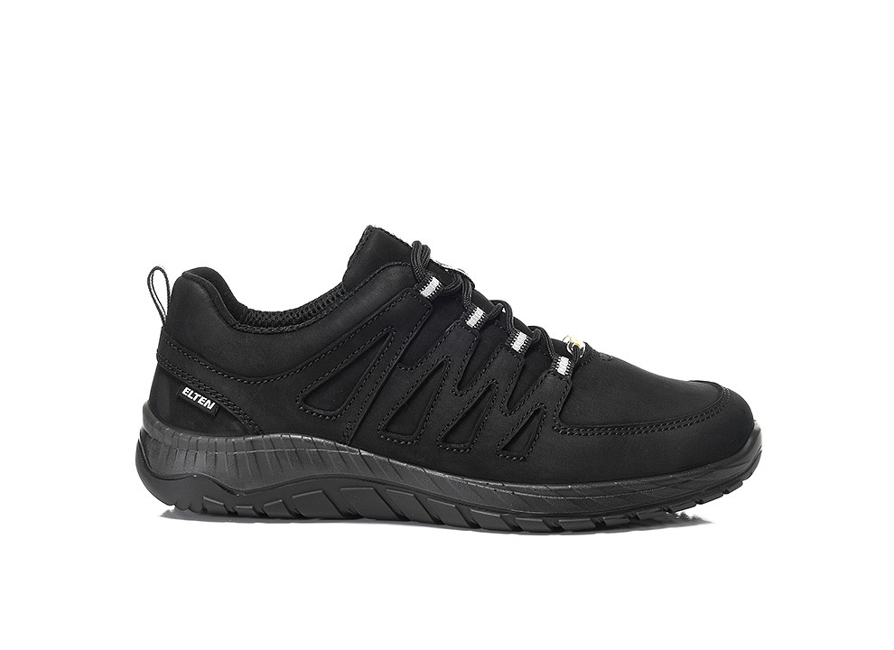 Elten Maddox Black Leather Low Esd O2 Werkschoenen