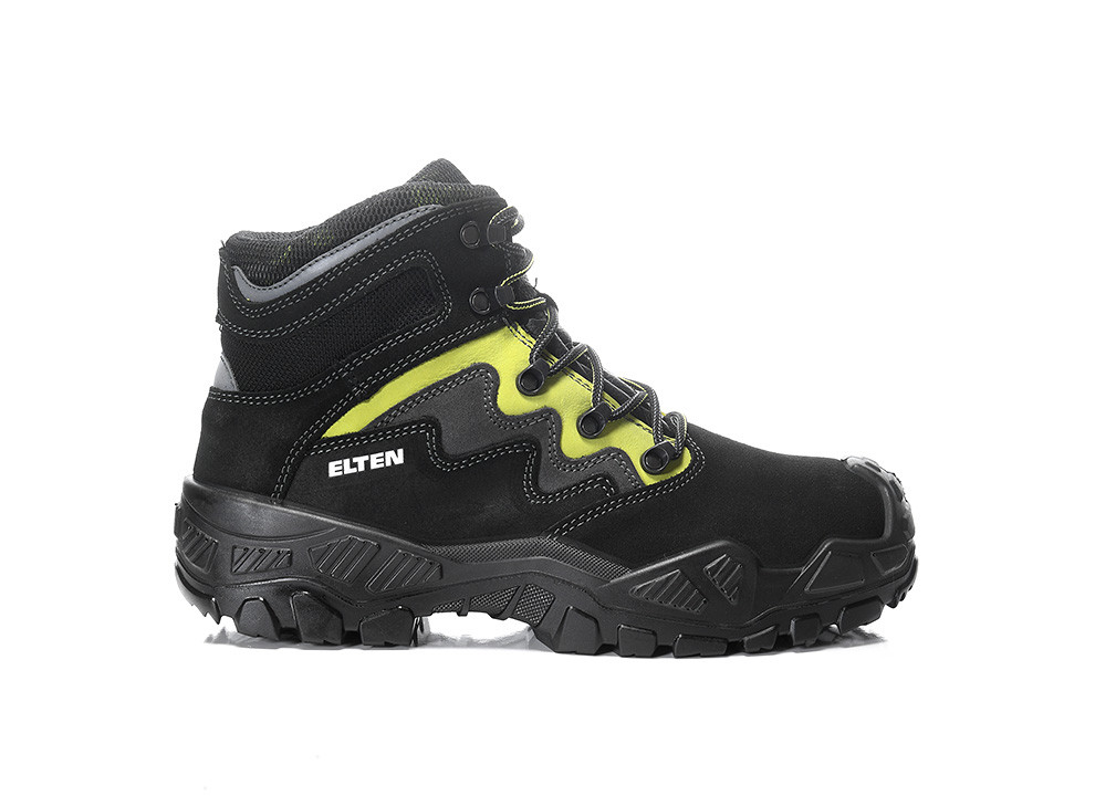 Elten Mick Black-Green Mid Esd S3S Werkschoenen